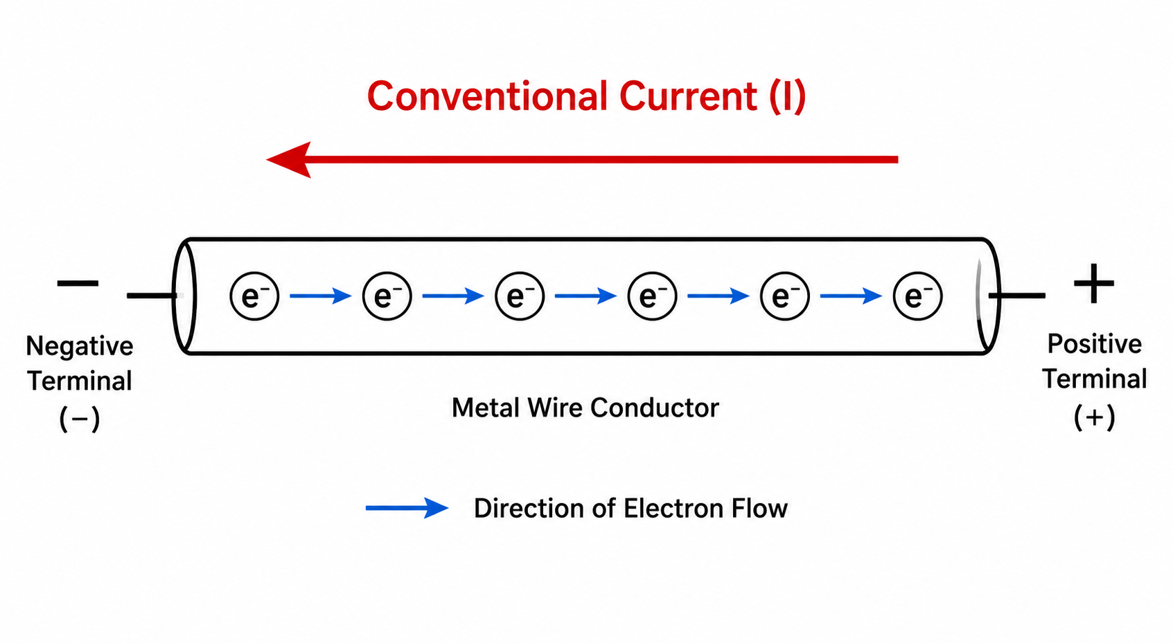 Conventional Current vs Electron Flow